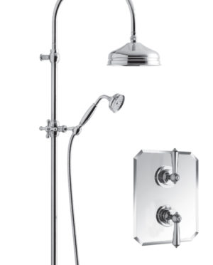 Disegno London SYSTEM 36LL 1/2” Traditional Valve. Shower Column with Traditional Head