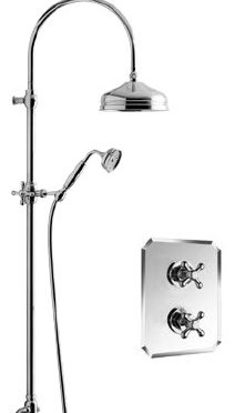 Disegno London SYSTEM 36LX 1/2” Traditional Valve. Shower Column with Traditional Head