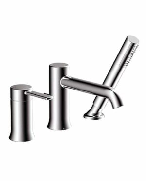 ALT Aqua CIRCO #40772 - 3-PIECE DECKMOUNT TUB FILLER WITH HANDSHOWER