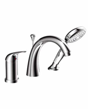 ALT Aqua VOLO #10772 - 3-PIECE DECKMOUNT TUB FILLER WITH HANDSHOWER