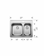 BLANCO ESSENTIAL 1 1/2 (1 Hole) Stainless Steel sink