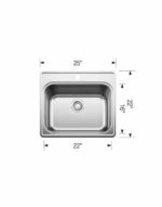 BLANCO ESSENTIAL UTILITY SINK (1 Hole) Stainless Steel sink