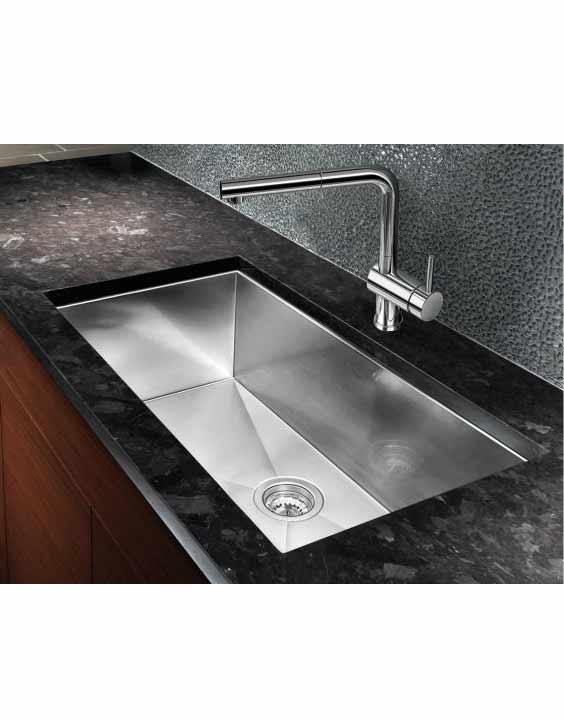 Blanco Precision Microedge Super Single Stainless Steel Sink
