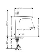 PuraVida 240 Single-Hole Faucet without Pop-Up, 1.2 GPM