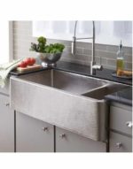 Farmhouse Duet Pro in Brushed Nickel Double-Bowl Farmhouse Apron-Front Sink