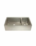 Farmhouse Duet Pro in Brushed Nickel Double-Bowl Farmhouse Apron-Front Sink