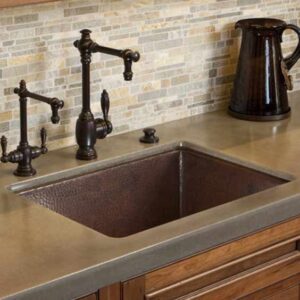 Cocina 24 24 inch hand hammered copper undermount kitchen sink