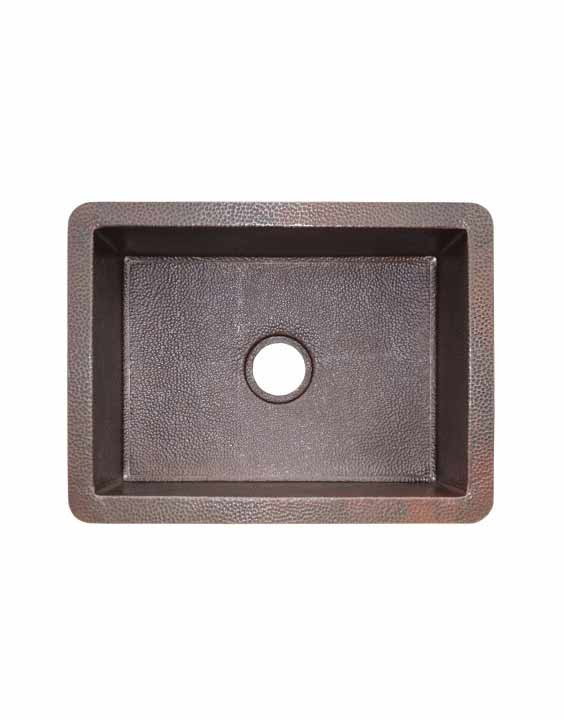 Native Trails Cocina 24 24 Inch Hand Hammered Copper Undermount