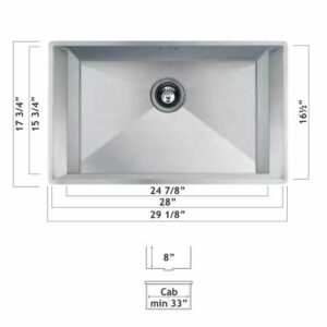 Oaks 1404/800 GK Undermount Kitchen Sink