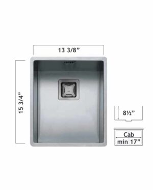 Oaks 1QR3440SQ Radius 12 Square Drain