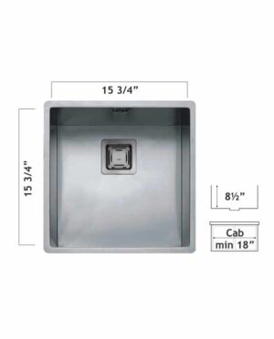 Oaks 1QR4040SQ Radius 12 Square Drain