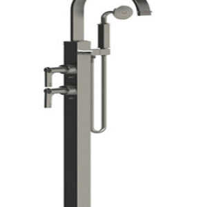 Rubinet - FLOOR MOUNT TUB FILLER WITH HAND HELD SHOWER