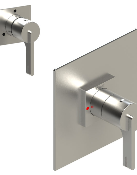 Rubinet - 3YRT PRESSURE BALANCE VALVE WITH STOPS & SEPERATE THREE WAY DIVERTER WITH SHARED OUTLETS