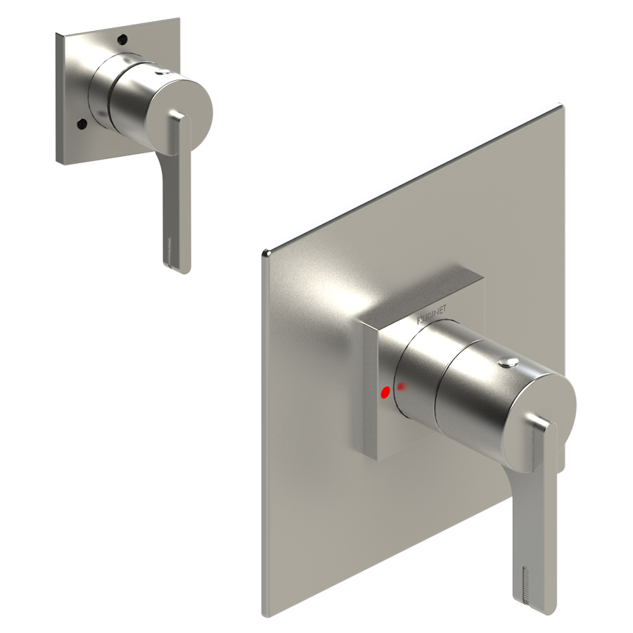 Rubinet - 3YRT PRESSURE BALANCE VALVE WITH STOPS & SEPERATE THREE WAY DIVERTER WITH SHARED OUTLETS