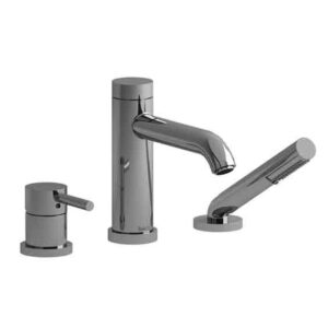 CS10 3-piece deck-mount tub filler with hand shower