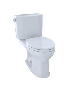Toto Drake II - CST454CEFG 2PC Toilet 1.28 GPF Elongated Bowl Universal Height