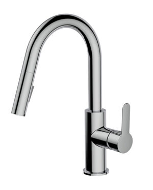 AQUABRASS BARLEY PREP - 6545B PULL-DOWN DUAL STREAM KITCHEN FAUCET