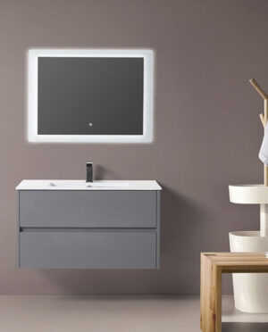 BAGNO ITALIA EURO 24"/30" X 22" WALL HUNG VANITY WITH PORCELAIN COUNTERTOP