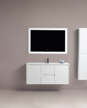 BAGNO ITALIA EURO 48" X 18" WALL HUNG VANITY WITH PORCELAIN COUNTERTOP
