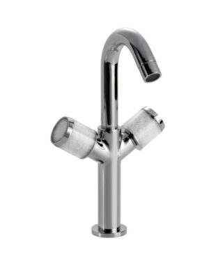 AQUADESIGN MAIER STARLIGHTS – 77.104 VESSEL SINGLE HOLE LAVATORY FAUCET WITH CRYSTAL
