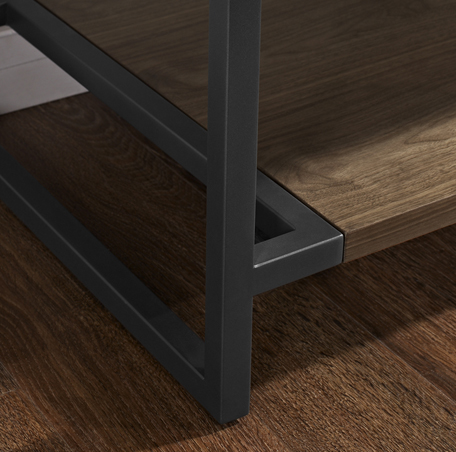 m4 21×18″ Open Shelf Vanity – Natural Walnut - Image 3