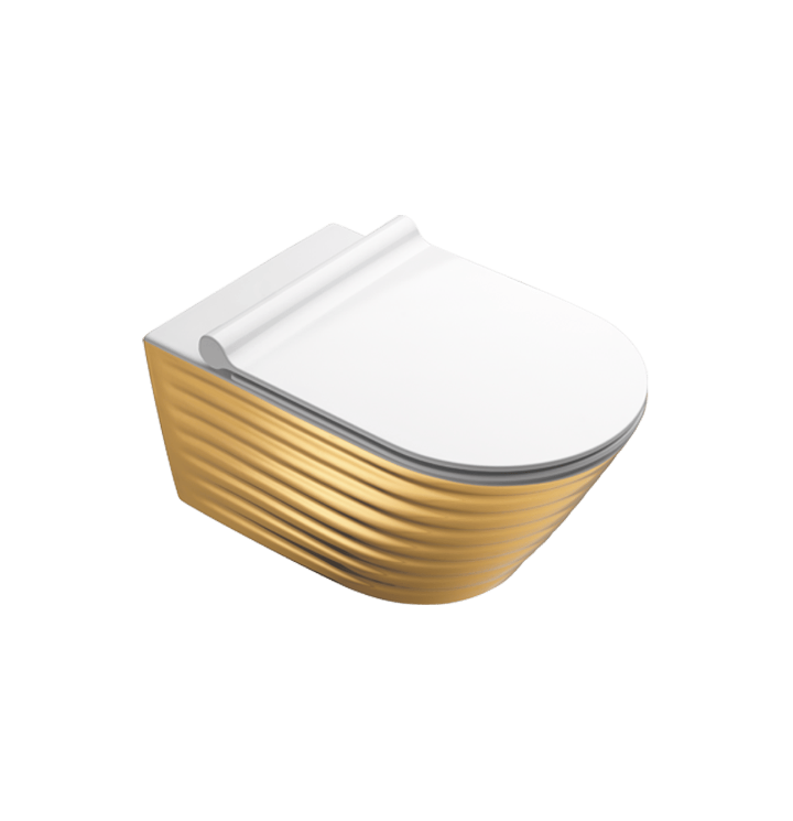 GOLD & SILVER CLASSY TOILET AND BIDET