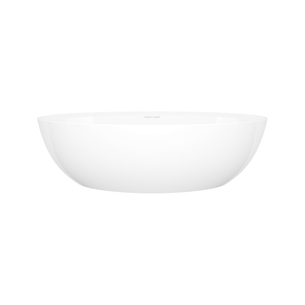 Corvara Oval 21-5/8″ Vessel Lavatory Sink With Internal Overflow Hole – Standard White | Model Number: VB-COR-55-IO