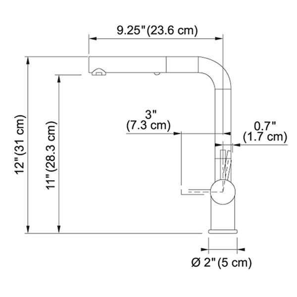 FRANKE ACTIVE - FF38XX PULL-OUT DUAL STREAM KITCHEN FAUCET - Image 2