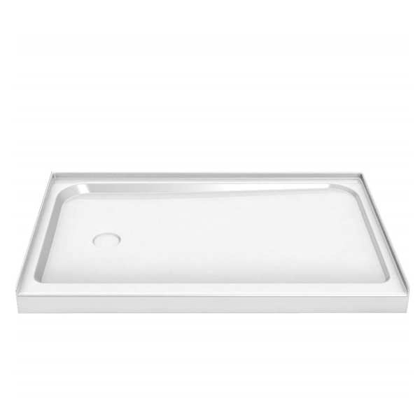 MAAX RECTANGULAR - 60" X 32" X3" SHOWER BASE WITH END DRAIN
