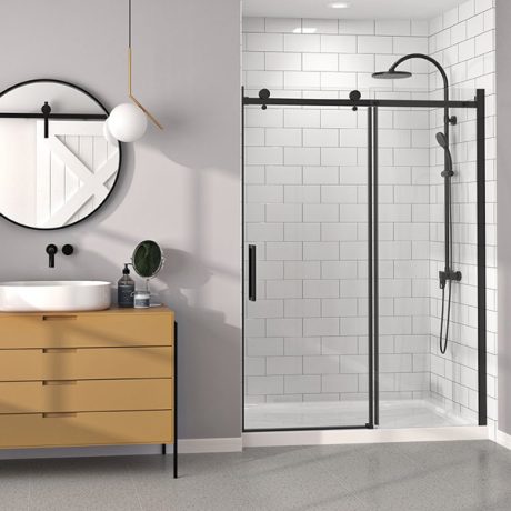 ZITTA BELLINI - IN-LINE/ALCOVE ROLLING SHOWER DOOR