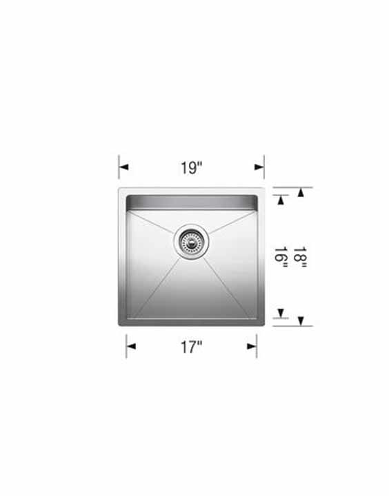 BLANCO RADIUS 10 U Stainless Steel sink - Image 2