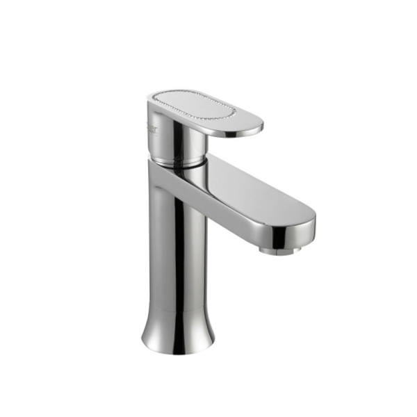 AQUADESIGN MAIER CHIK DIAMOND – 69.004 SINGLE HOLE LAVATORY FAUCET WITH CRYSTAL