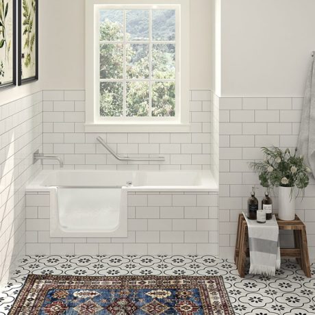 ZITTA DUETT – 60″-63″ X 29 1/2″ ALCOVE/IN-LINE BATHTUB WITH BATHTUB DOOR