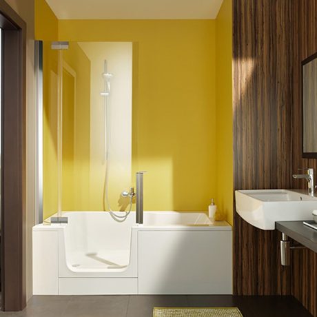 ZITTA DUETT – 63″ X 29 1/2″ ALCOVE/CORNER BATHTUB WITH SHOWER DOOR