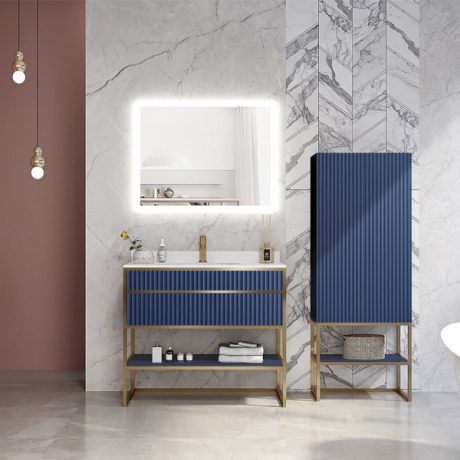 BAGNO ITALIA GENEVA LINEN CABINET 23″ X 14″ X 63″