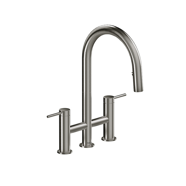 RIOBEL AZURE - AZ400 KITCHEN FAUCET BRIDGE STYLE WITH PULL DOWN SPRAY - Image 4