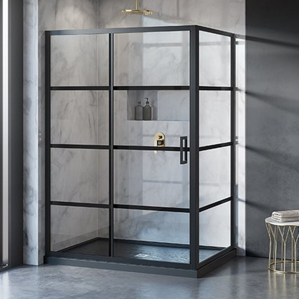 FLEURCO LATITUDE - SLIDING SHOWER DOOR WITH RETURN PANEL