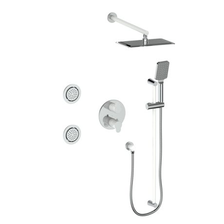 VOGT LUSTEN - SET.LN.320.710.XX 3- WAY THERMOSTATIC SHOWER SYSTEM WITH BODY JETS