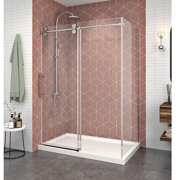 ZITTA MATRIX - ROLLING SHOWER DOOR WITH RETURN PANEL