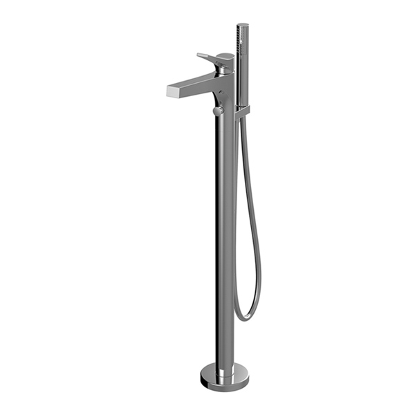 AQUABRASS METRO - 17N85 FLOOR MOUNT TUBFILLER WITH HAND SHOWER
