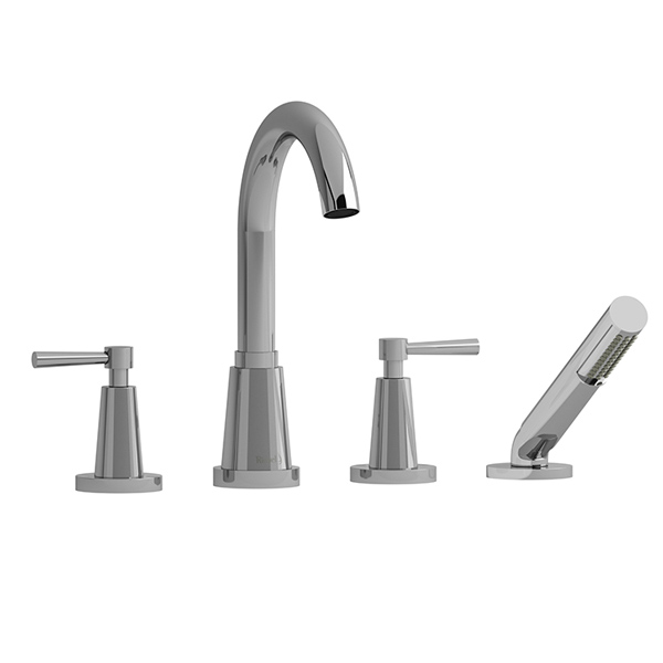 Riobel- Pallace - PA12 4-piece deck-mount tub filler with hand shower