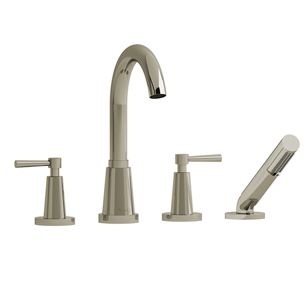 Riobel- Pallace - PA12 4-piece deck-mount tub filler with hand shower - Image 3