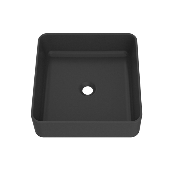 VOGT QUADRAT - BS.1616.Q0XG VOGRANITE 16" SQUARE VESSEL BATHROOM SINK