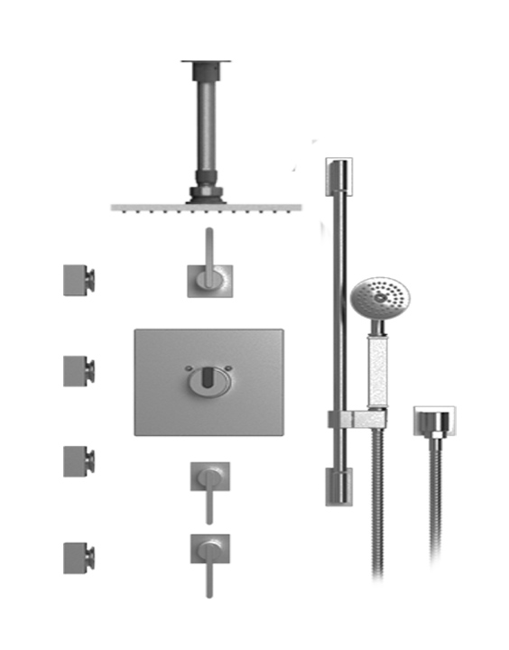 Rubinet - 47RT TEMPERATURE CONTROL SHOWER WITH THREE SEPERATE VOLUME CONROLS
