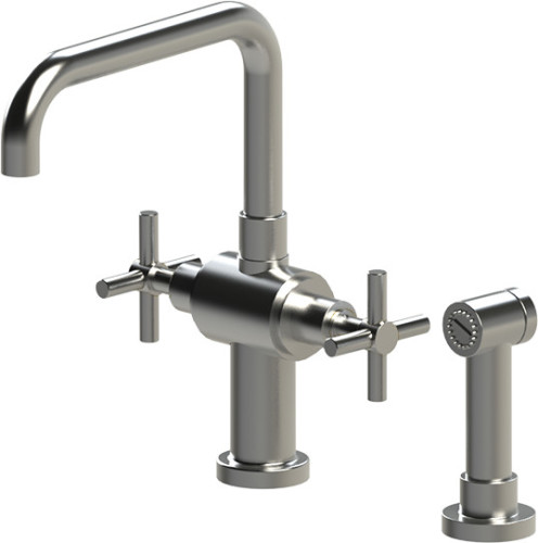 Rubinet 8CGN SINGLE HOLE TWO HANDLE KITCHEN SET WITH HAND SPRAY
