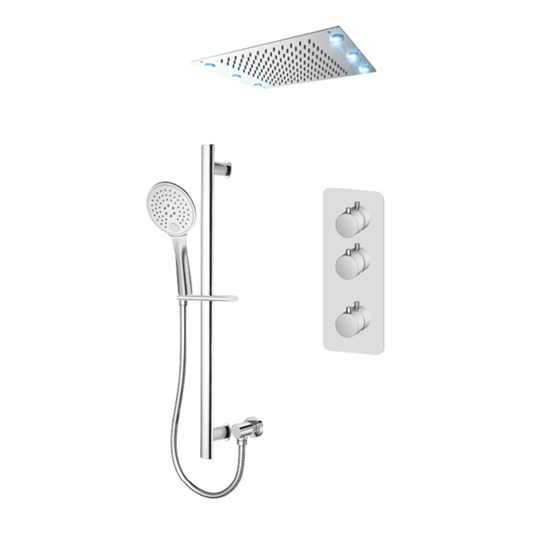 TENZO RUNDO - RUT42-21243-CR THERMOSTATIC SHOWER KIT WITH SHUT OFF