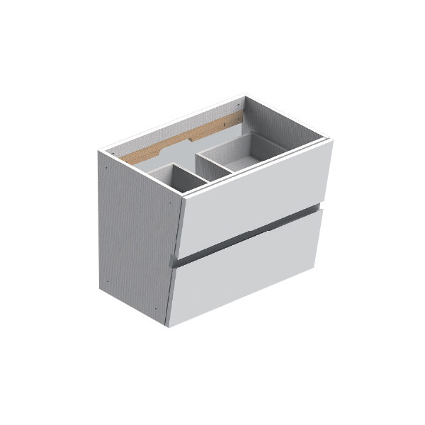 SONIA SCALENE 28" (70CM) WALL HUNG VANITY WITH SOLID SURFACE COUNTER TOP - Image 2