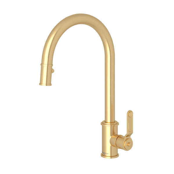 Perrin and Rowe Armstrong 1.8 GPM Single Hole Pull Down Kitchen Faucet